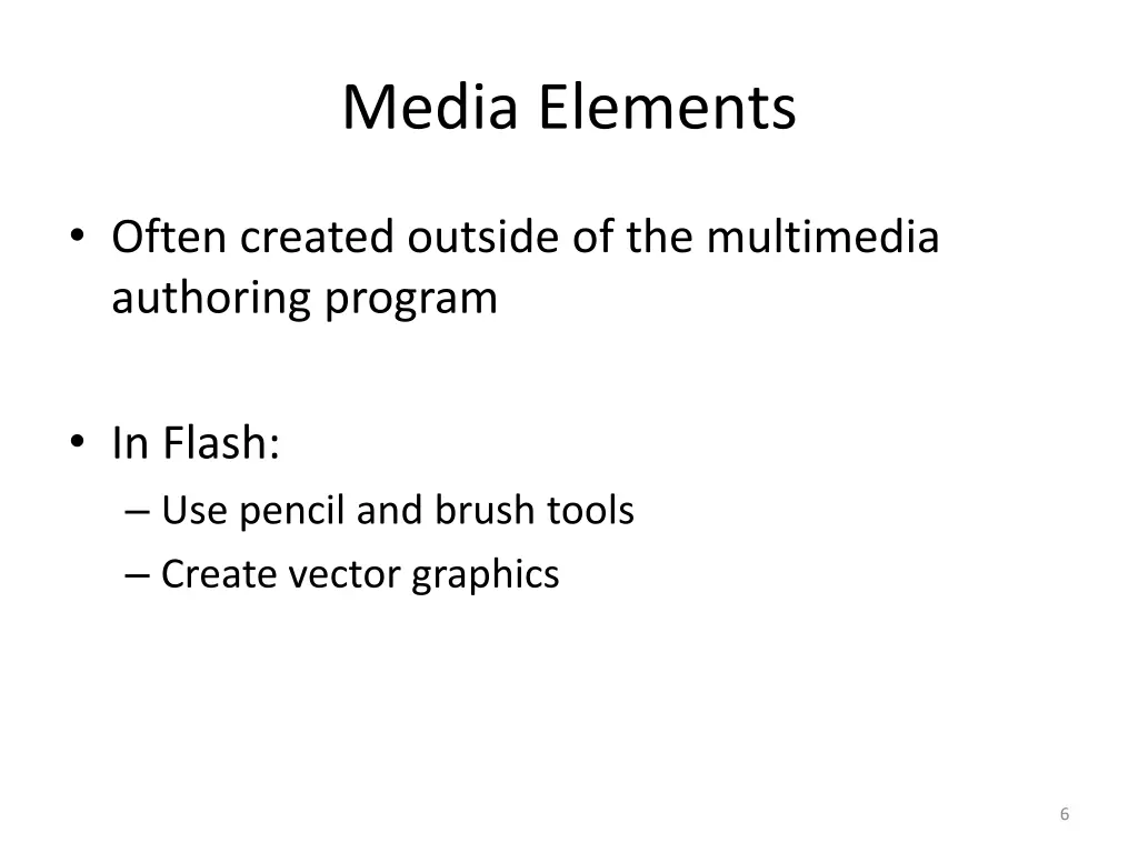 media elements