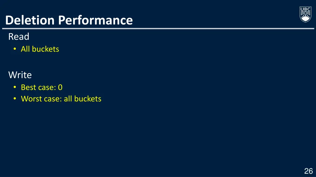 deletion performance read all buckets