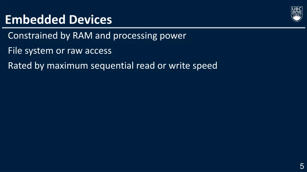 embedded devices constrained