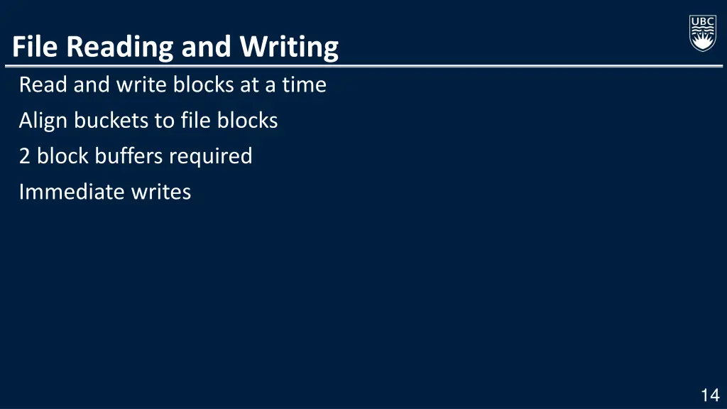 file reading and writing read and write blocks