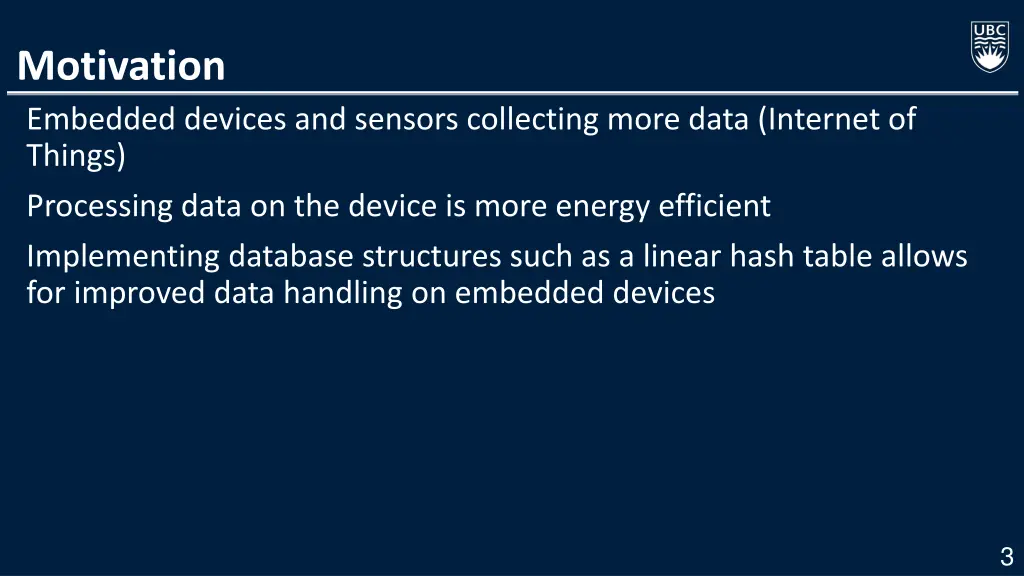 motivation embedded devices and sensors