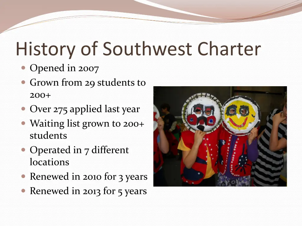 history of southwest charter opened in 2007 grown