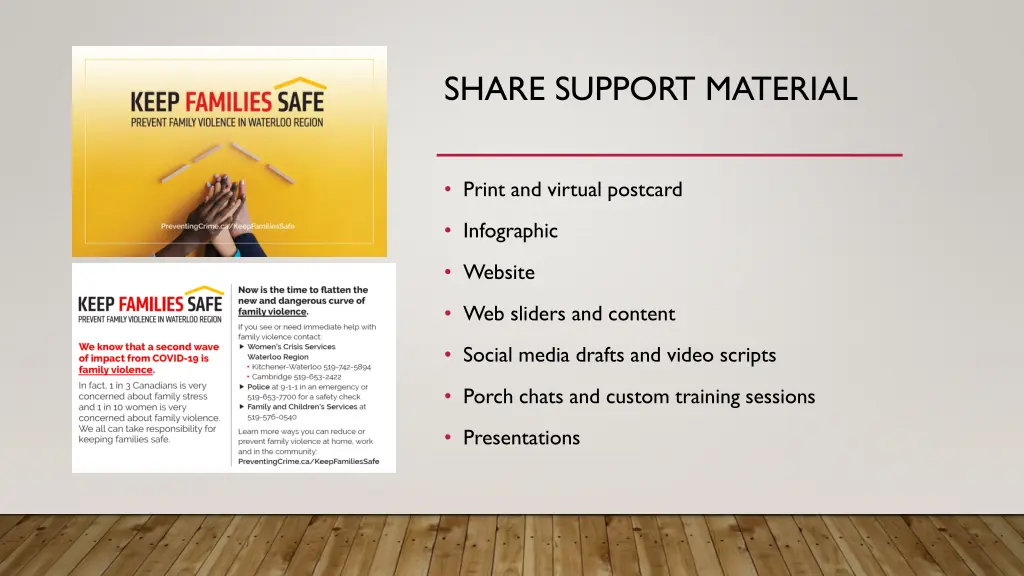 share support material