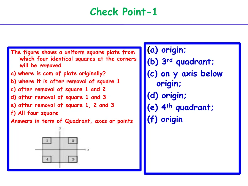 check point 1