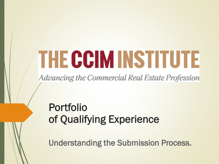 portfolio portfolio of qualifying experience