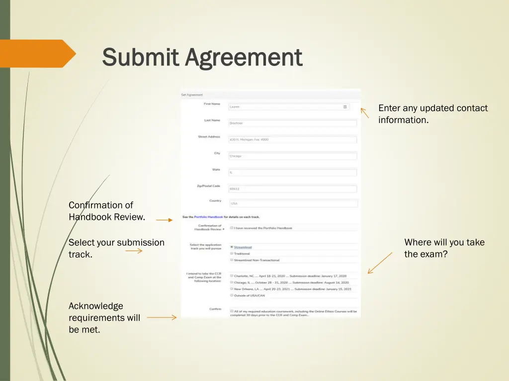 submit agreement submit agreement