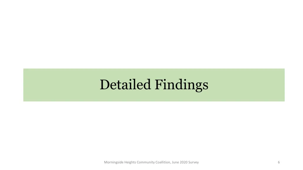 detailed findings