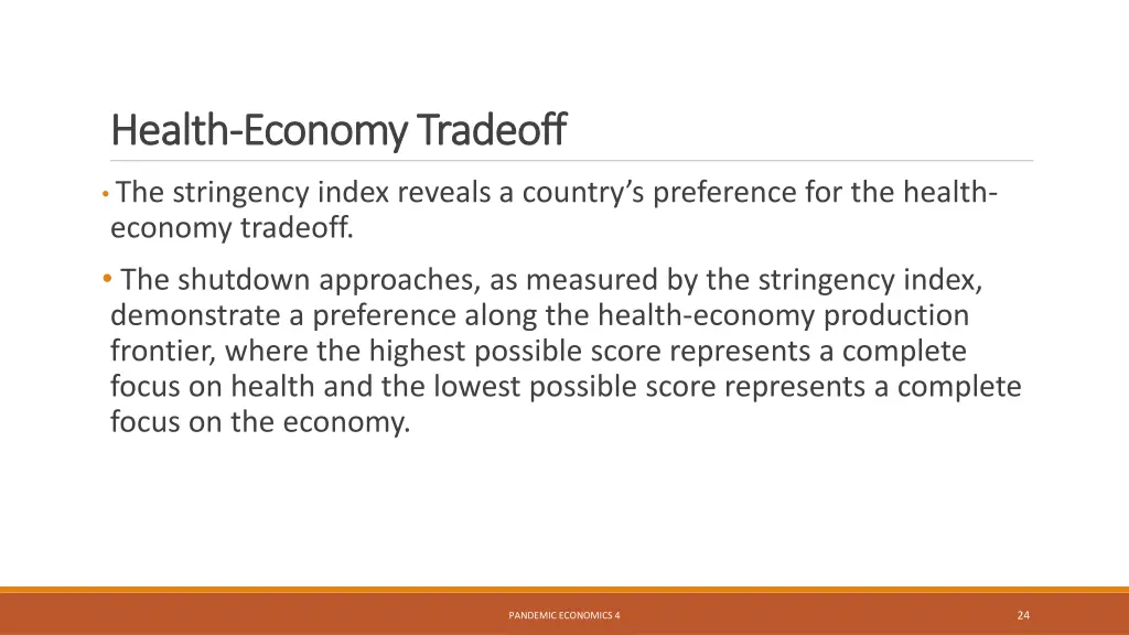 health health economy tradeoff economy tradeoff