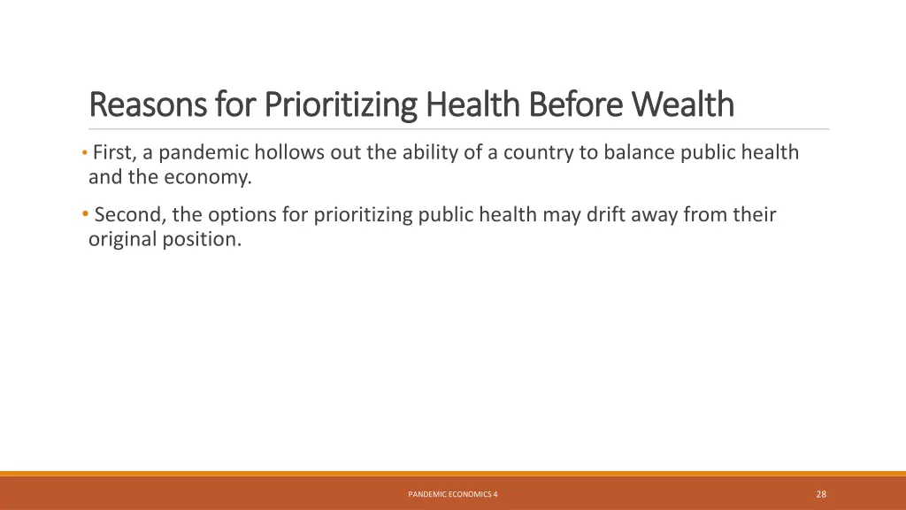 reasons for prioritizing health before wealth