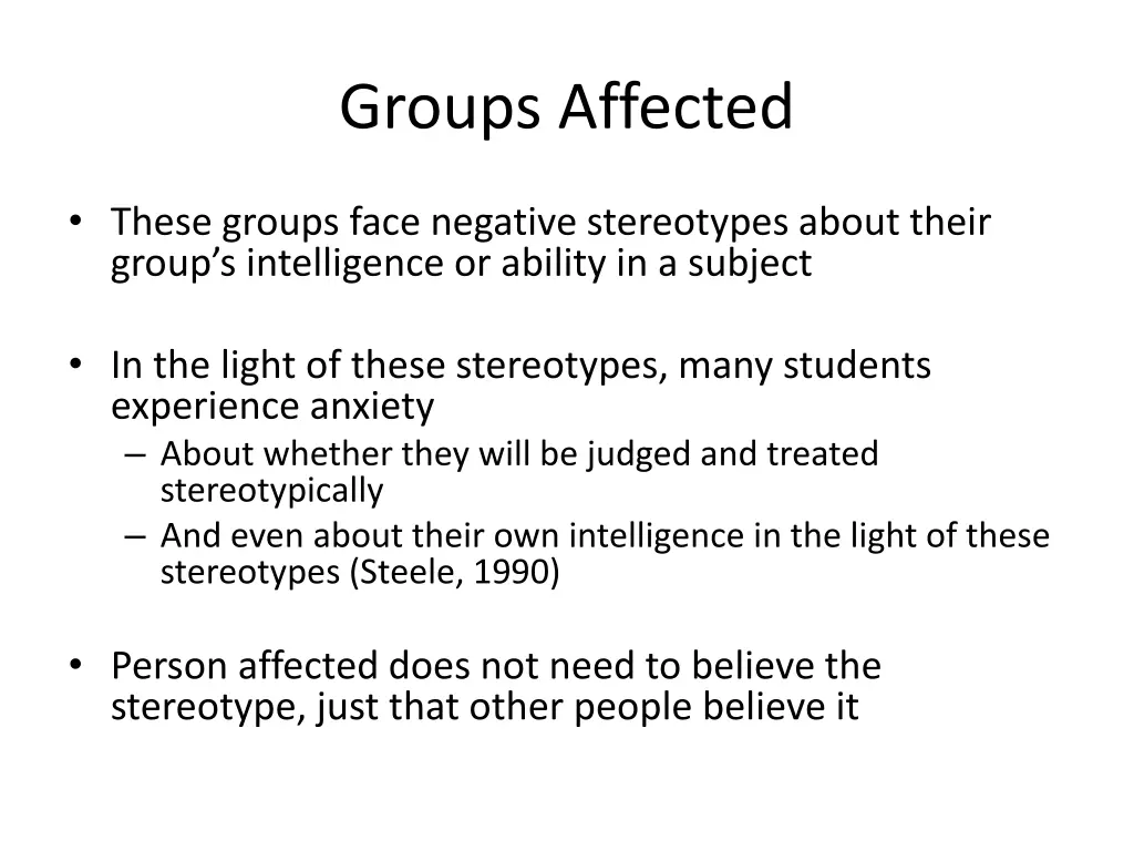 groups affected 1