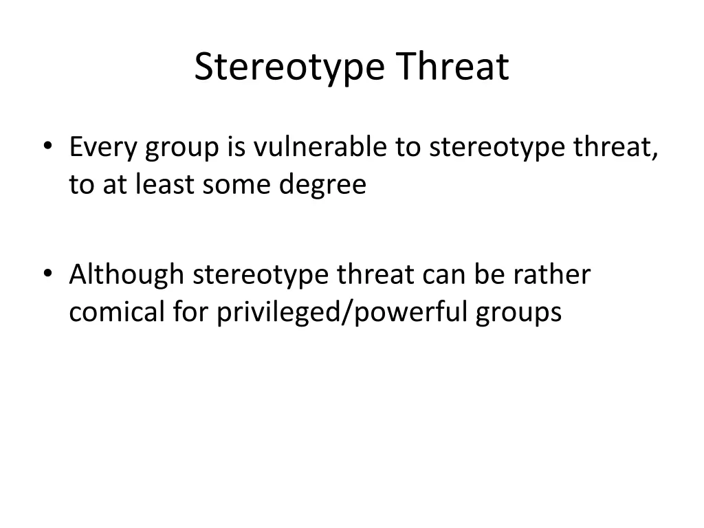 stereotype threat 1