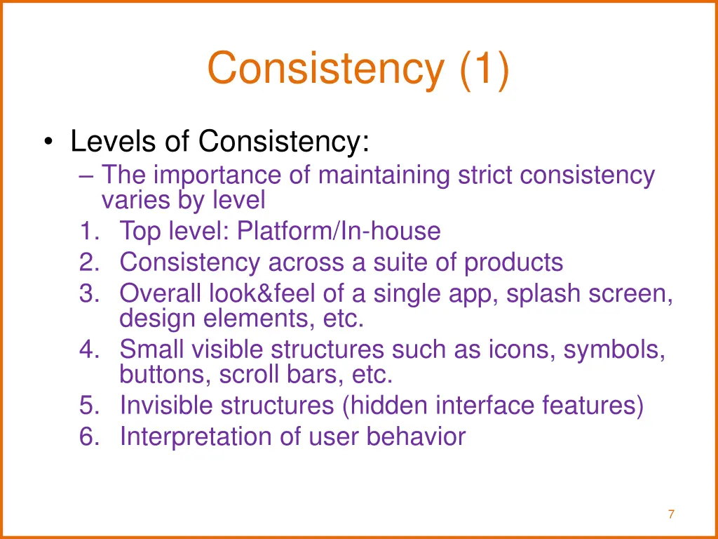 consistency 1