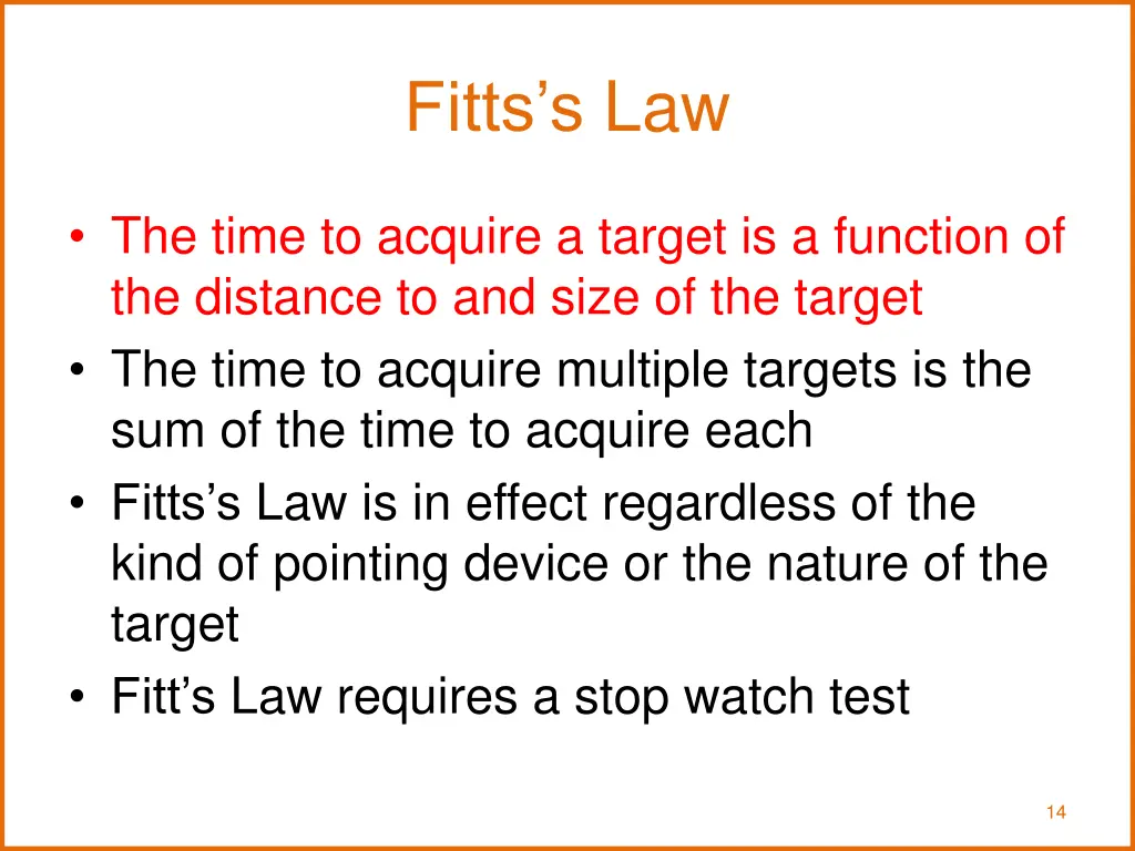 fitts s law