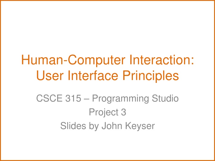 human computer interaction user interface