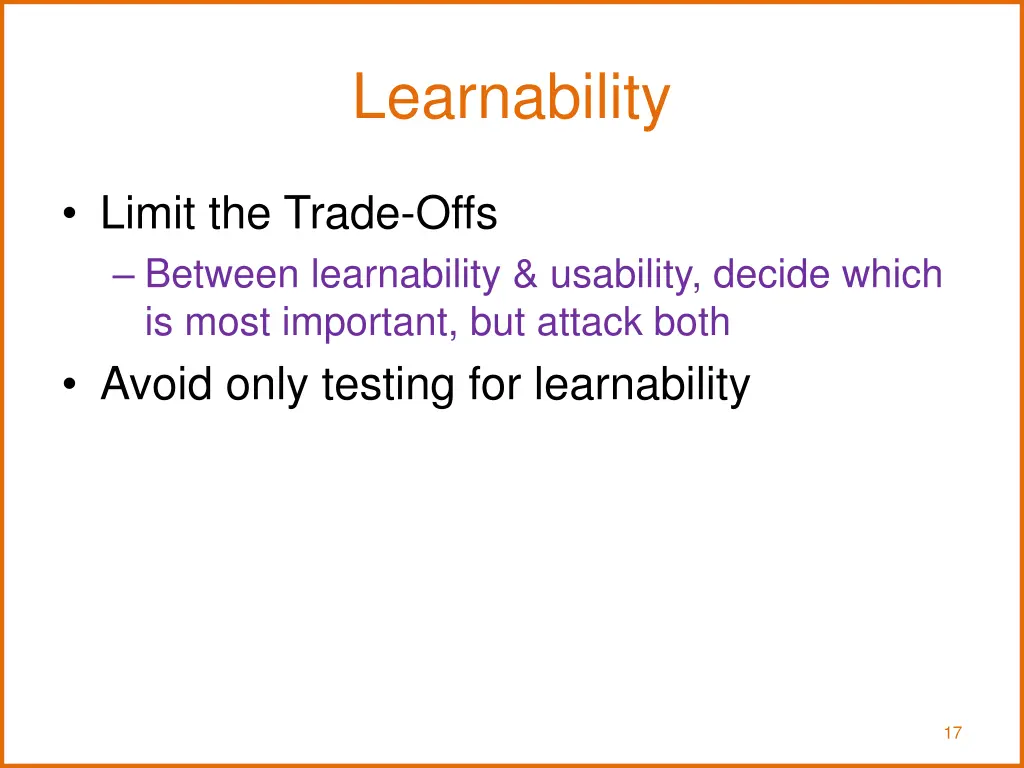 learnability