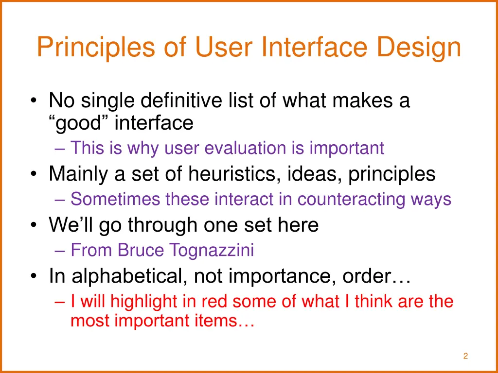 principles of user interface design