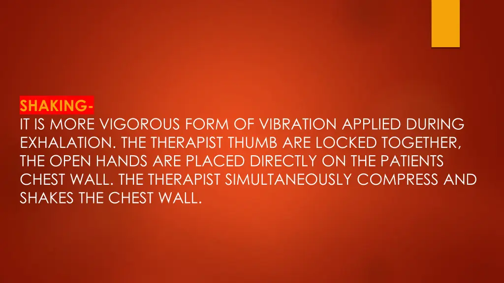 shaking it is more vigorous form of vibration