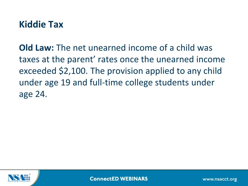 kiddie tax