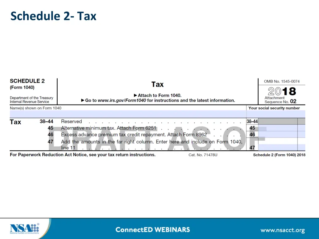 schedule 2 tax