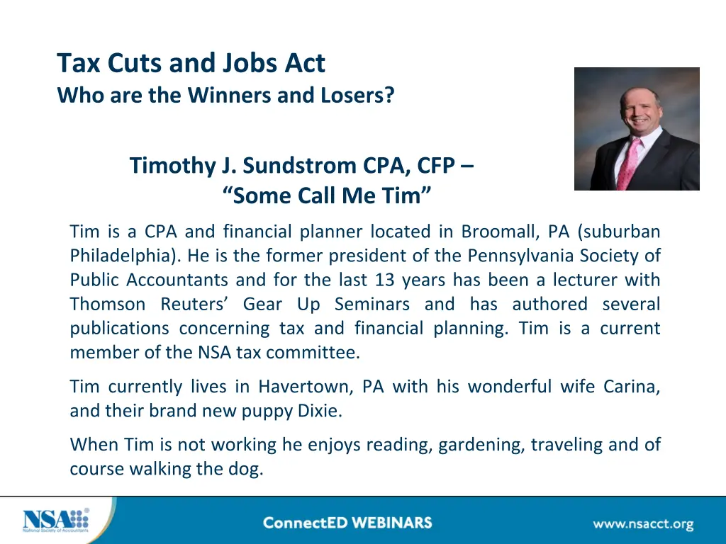 tax cuts and jobs act who are the winners 1