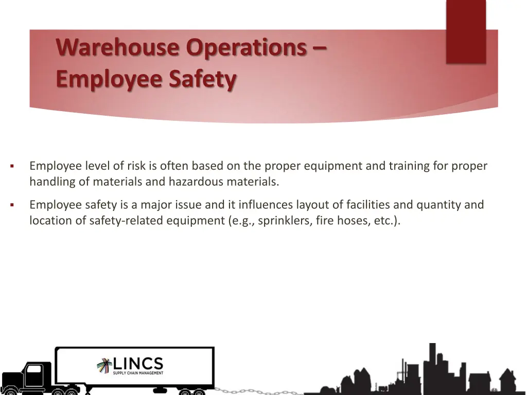 warehouse operations employee safety