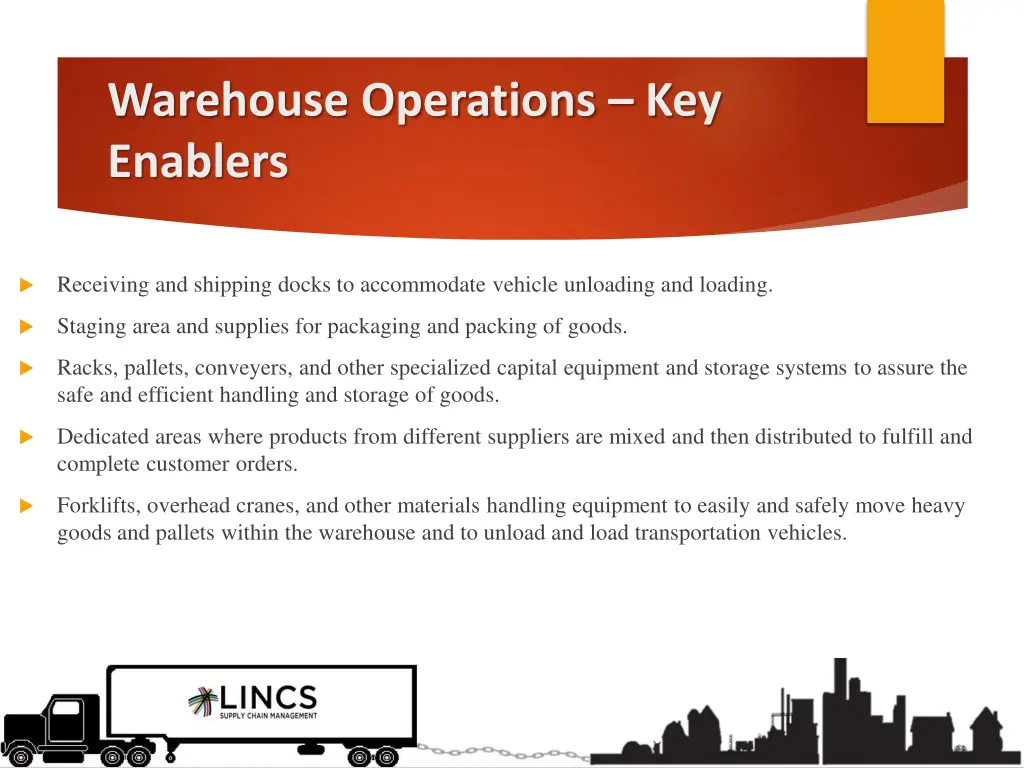 warehouse operations key enablers