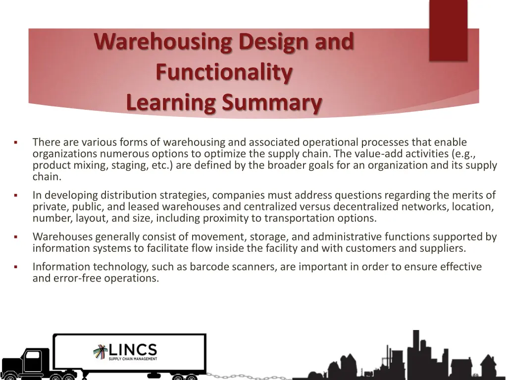 warehousing design and functionality learning 1