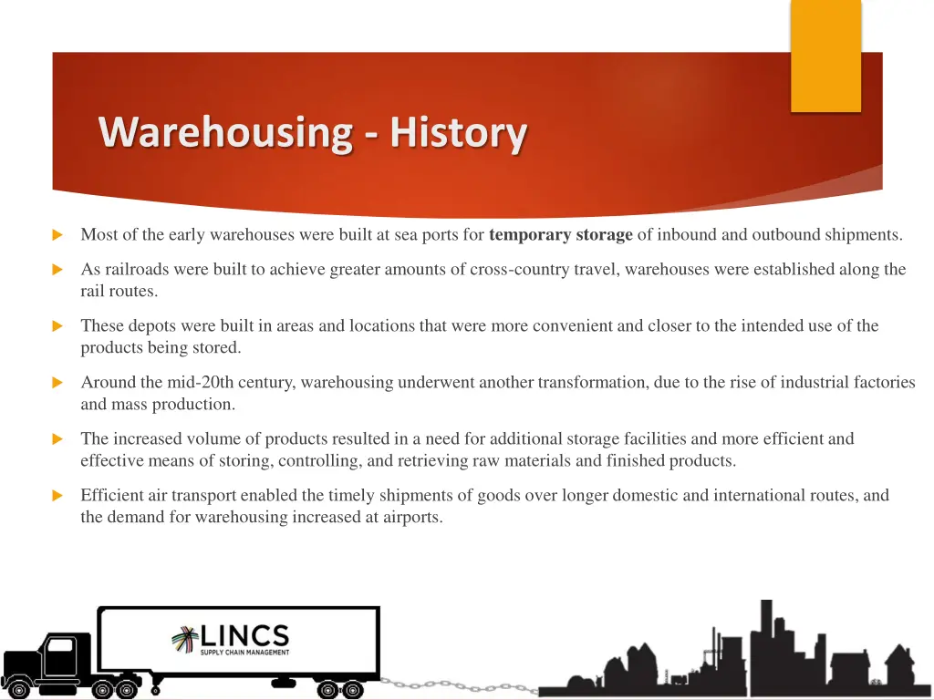 warehousing history 1