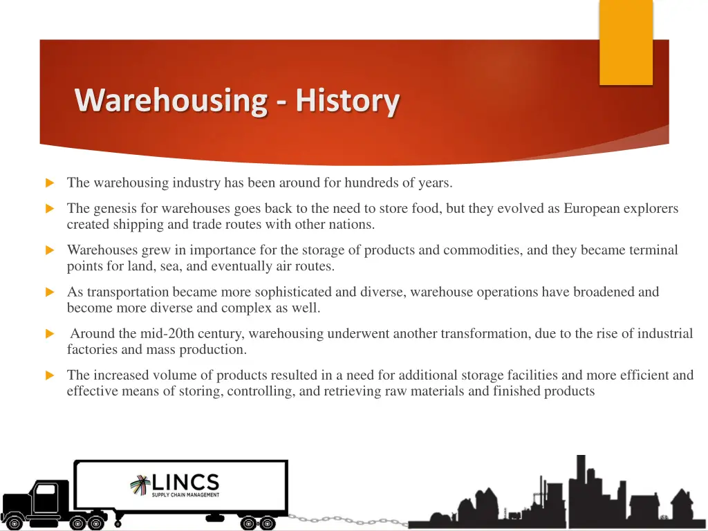 warehousing history