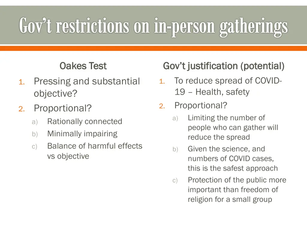 gov t restrictions on in person gatherings