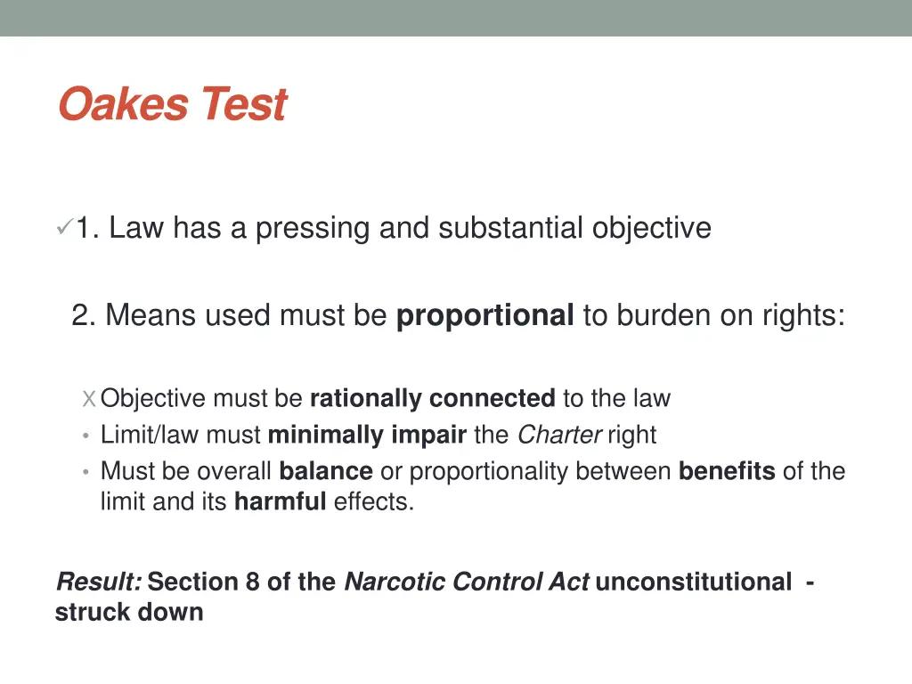 oakes test 2