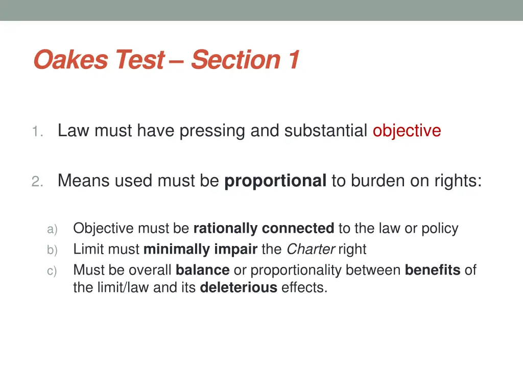 oakes test section 1