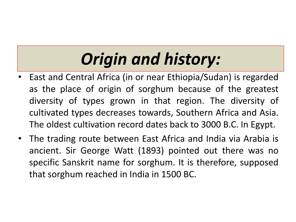 origin and history east and central africa