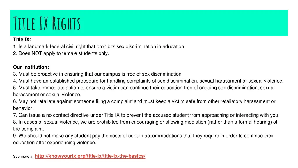 title ix rights title ix 1 is a landmark federal