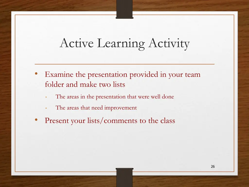 active learning activity