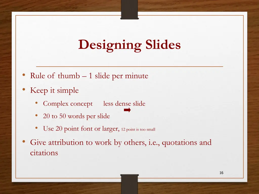 designing slides