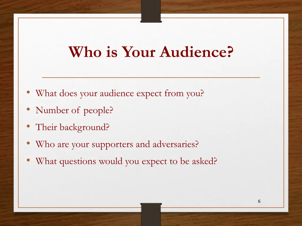 who is your audience