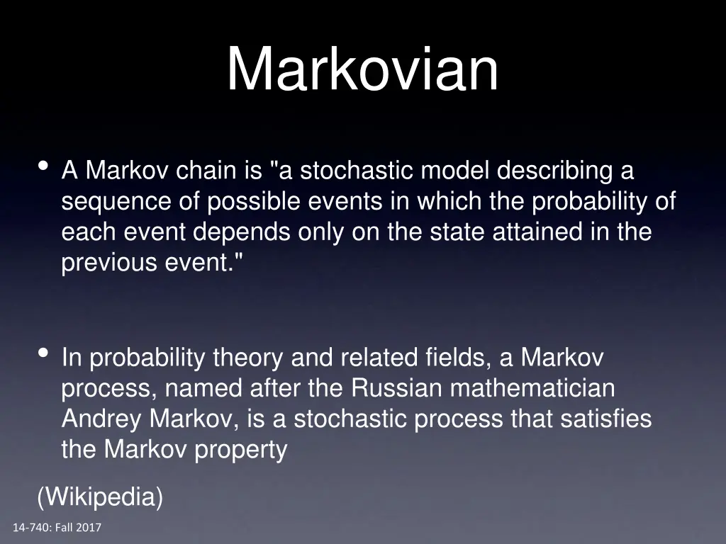 markovian