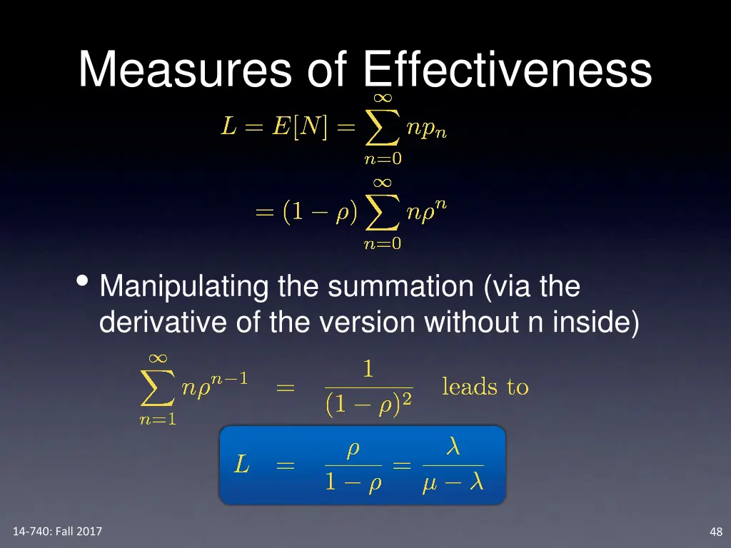 measures of effectiveness