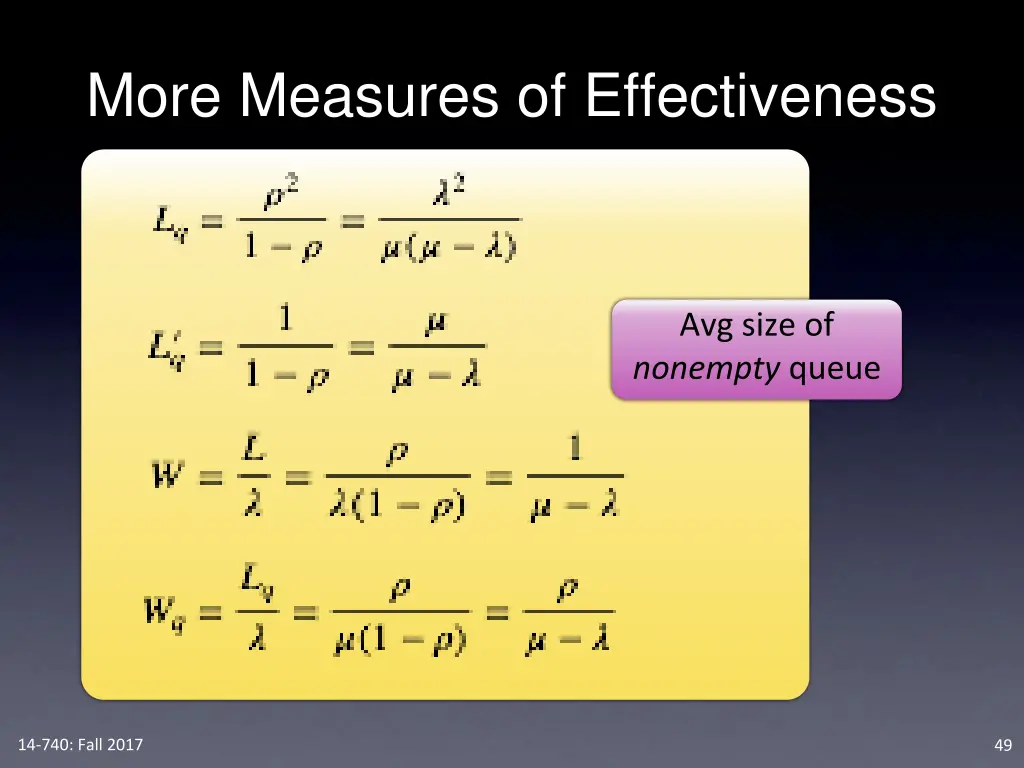 more measures of effectiveness