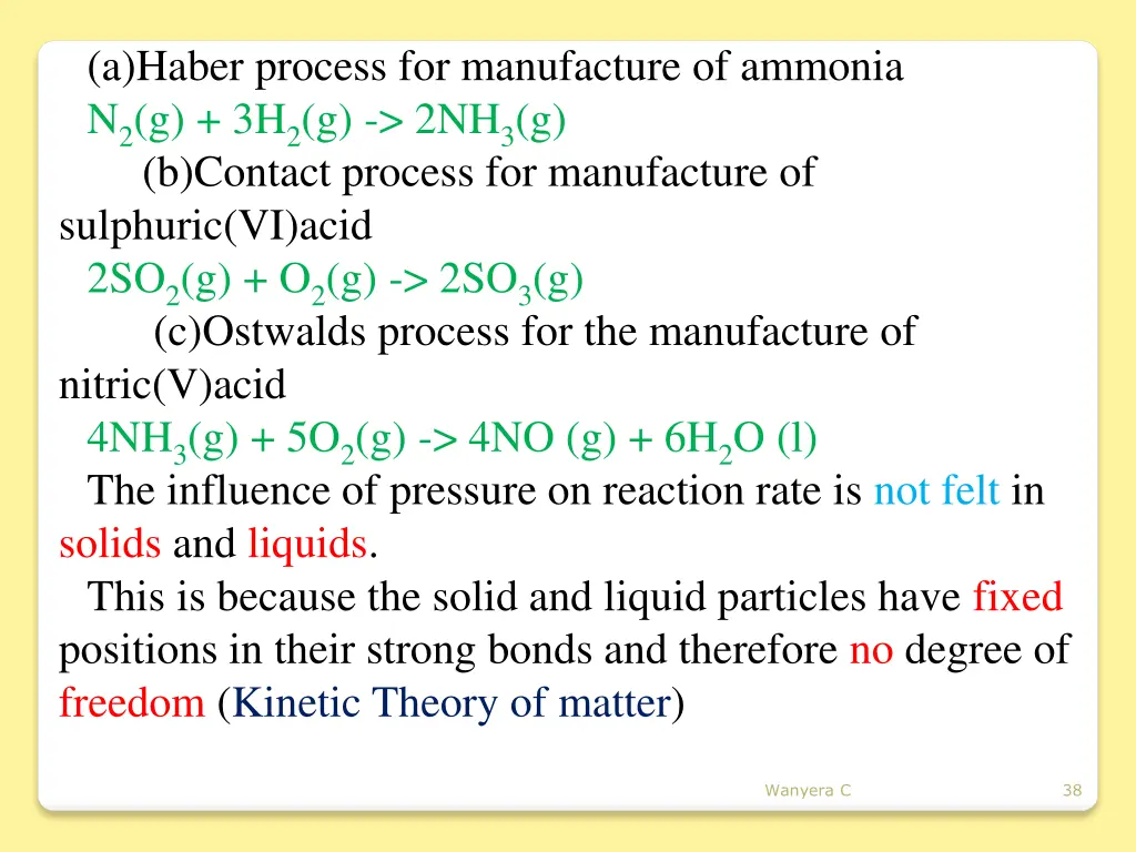 a haber process for manufacture of ammonia