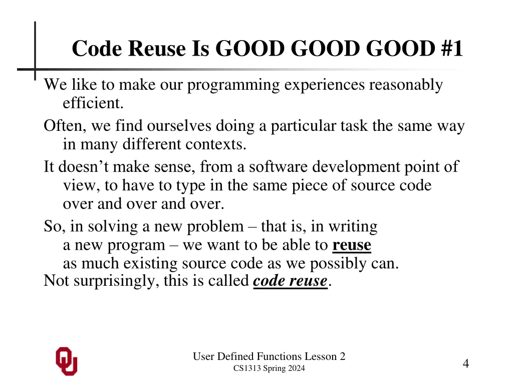 code reuse is good good good 1