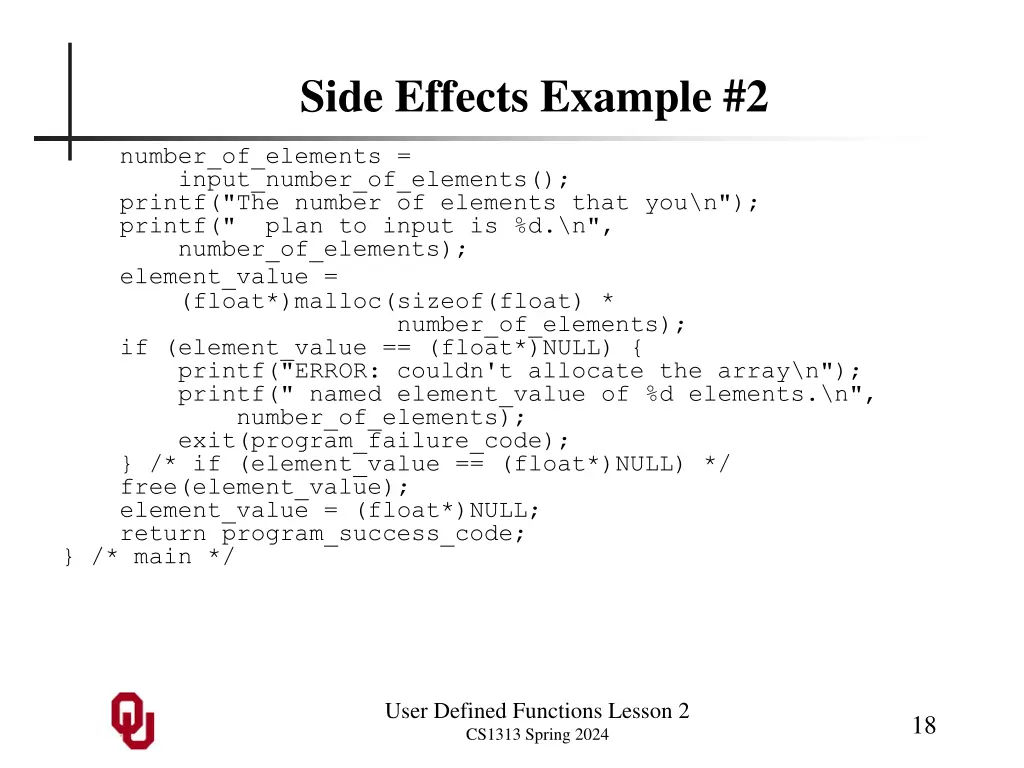 side effects example 2