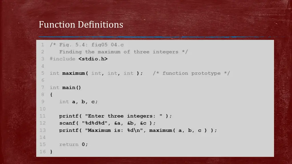 function definitions 2