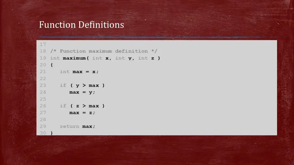 function definitions 3