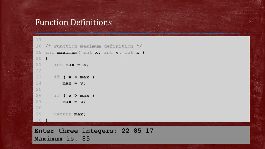 function definitions 4