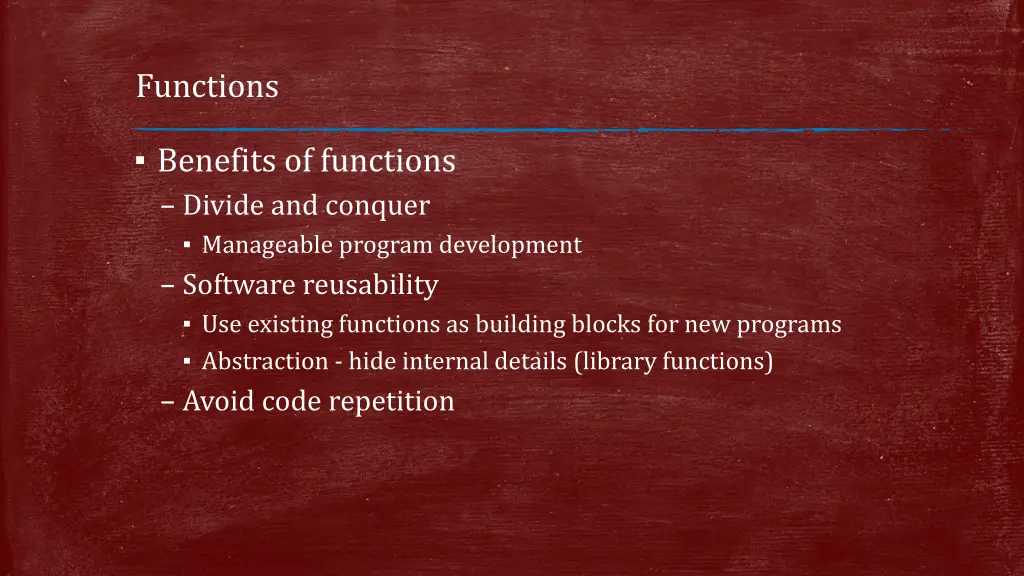 functions 2