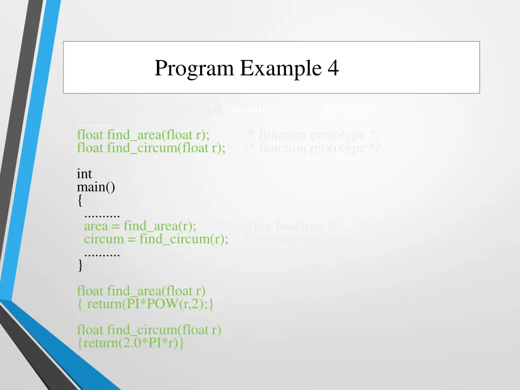 program example 4