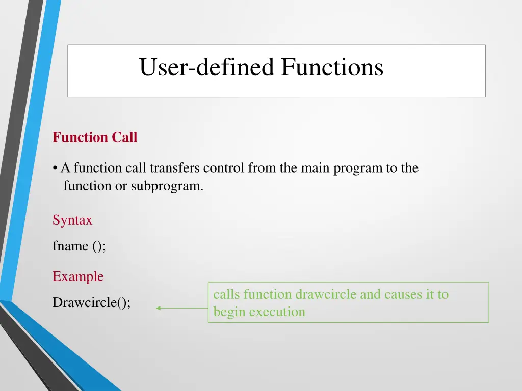 user defined functions 1