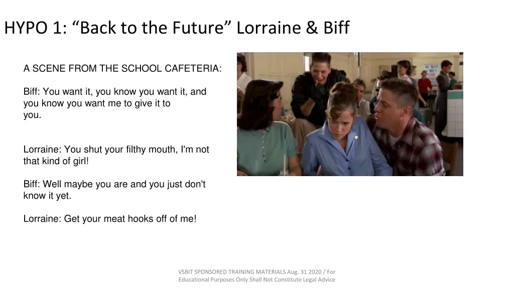 hypo 1 back to the future lorraine biff 1